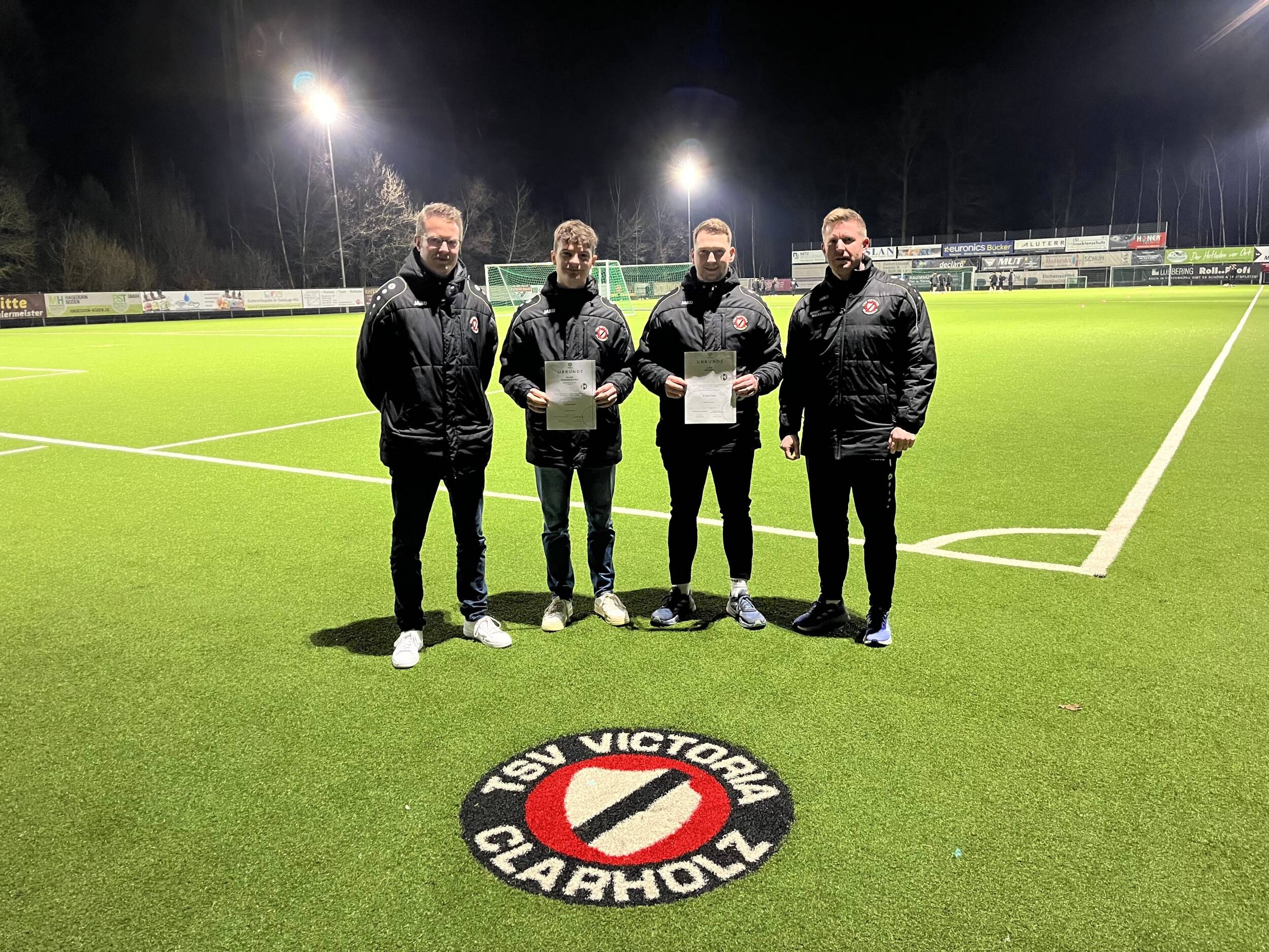 Fußball<br>Weitere Lizenzen im Jugendfußball – Ortkras und Hagenkötter erfolgreich