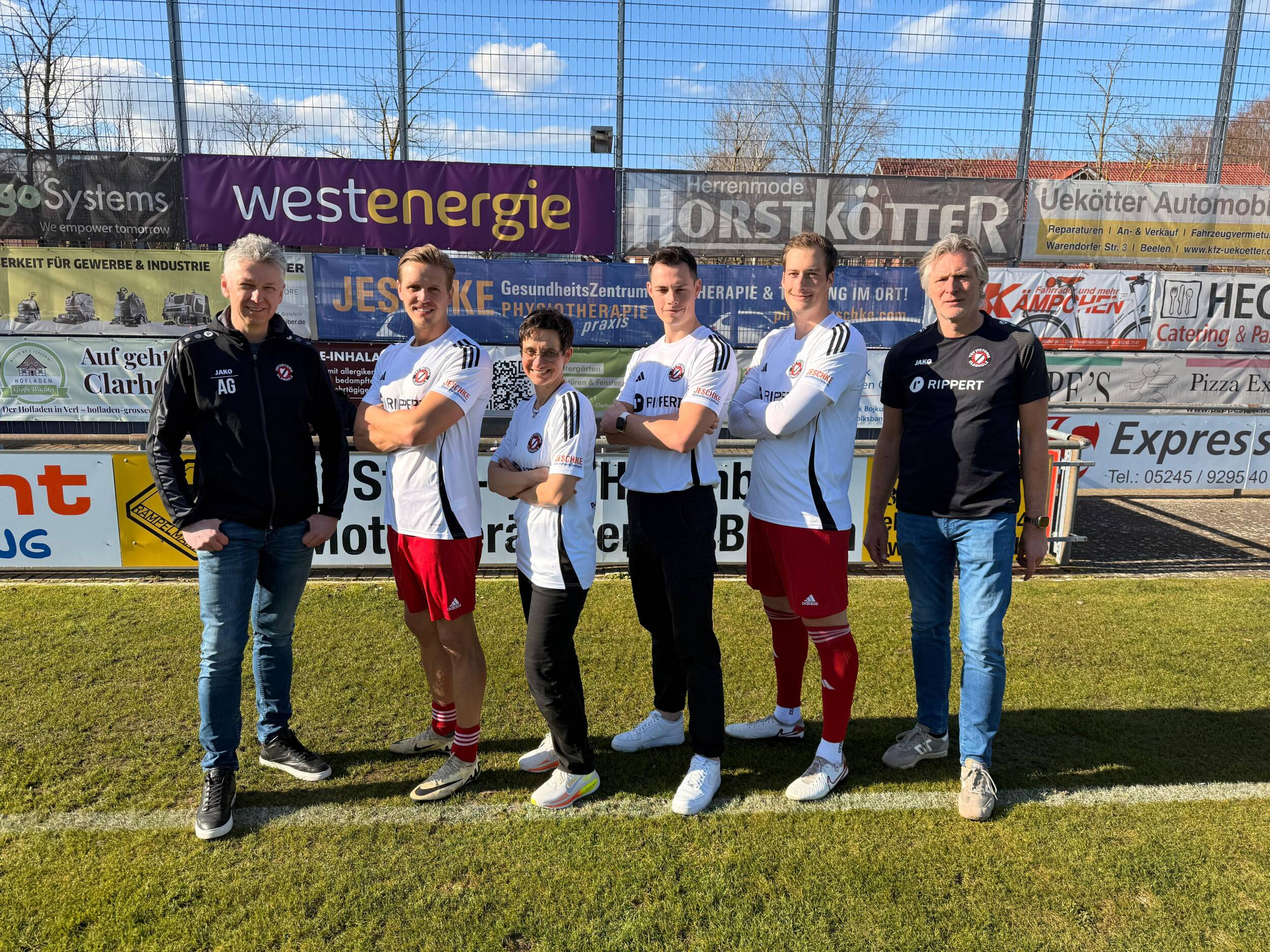 Fußball<br>Das Gesundheitszentrum Jeschke wird Ärmelsponsor